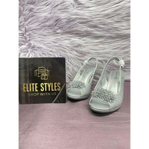 Karen Scott Women's Breena Platform Pump Sandals - Silver 5 M